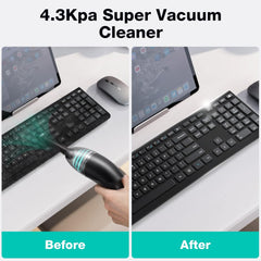 ME-V6 Keyboard Vacuum, 4.3KPA Mini Cordless Dust Cleaner